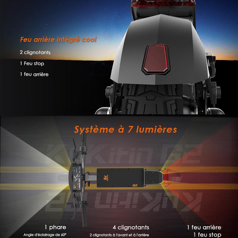 KuKirin G2 Trottinette Électrique | 800W | Batterie 48V | 55KM Autonomie | Version 2025